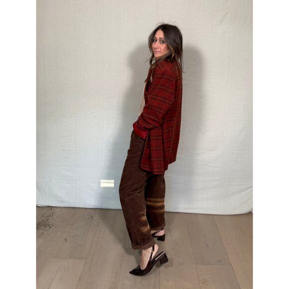 Vintage red plaid wool blaze - Picture 5 of 9